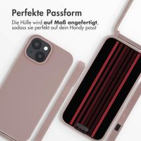 imoshion SilikonHülle mit Band iPhone 15 - Sand Pink