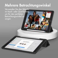 Accezz Smarte Klapphülle aus Silikon Apple iPad 6 (2018) 9.7 Zoll / iPad 5 (2017) 9.7 Zoll - Schwarz