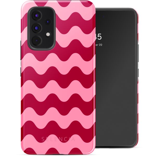 Selencia Vivid Tough Back Cover für das Samsung Galaxy A53 - Wave Vibes Lipstick