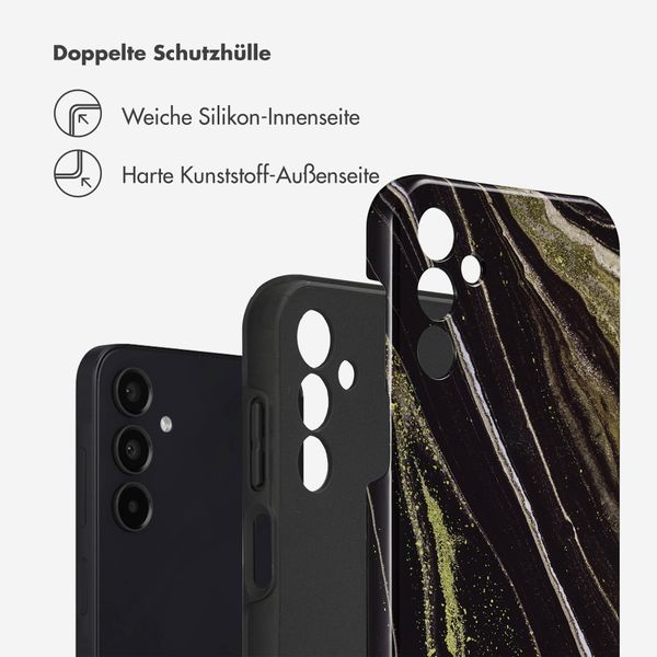 Selencia Vivid Tough Back Cover für das Samsung Galaxy A15 (5G/4G) - Chic Marble