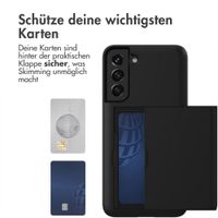 imoshion Backcover mit Kartenfach Samsung Galaxy S22 - Schwarz