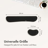 imoshion Ergonomische Handgelenkstütze – für Tastatur und Maus – Schwarz