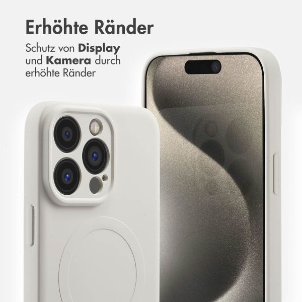 imoshion Color Back Cover mit MagSafe Apple iPhone 15 Pro Max - Beige