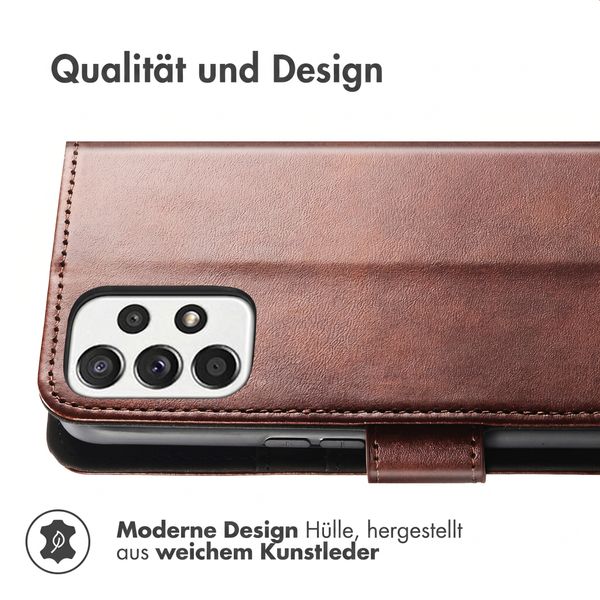 imoshion Luxuriöse Klapphülle Samsung Galaxy A32 (5G) - Dunkelbraun