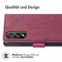 imoshion Luxuriöse Klapphülle OnePlus Nord 5 - Bordeaux