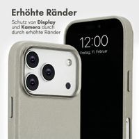Accezz 2-in-1 Klapphülle aus Leder mit MagSafe Apple iPhone 18 Pro Max / 17 Pro Max - Light Grey