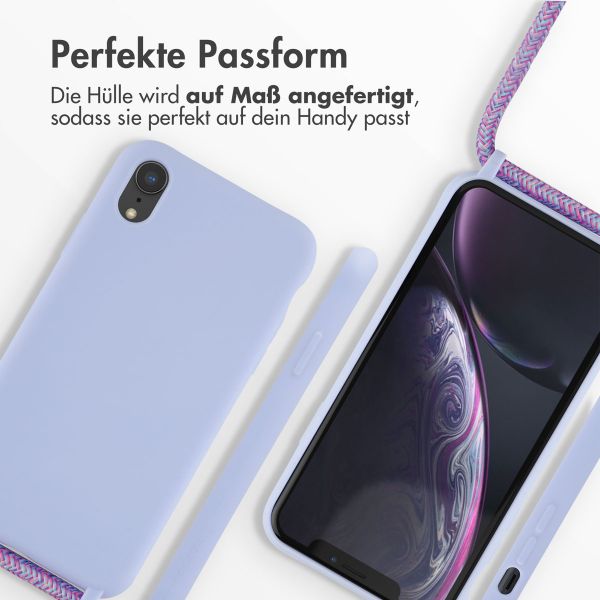 imoshion SilikonHülle mit Band Apple iPhone Xr - Violett
