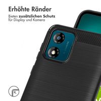 imoshion Brushed Back Cover für das Motorola Moto E13 - Schwarz