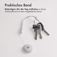 imoshion Wireless Tag - Bluetooth-Tracker für Android - 2 pack - Weiß