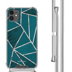 imoshion Design Hülle mit Band Apple iPhone 11 - Petrol Green Graphic
