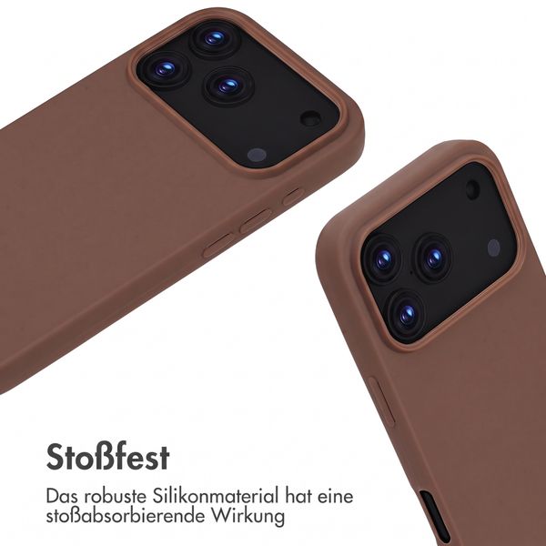 imoshion SilikonHülle mit Band Apple iPhone 18 Pro Max / 17 Pro Max - Braun