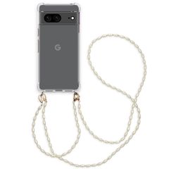 imoshion Handykette mit Perlen + ﻿Handgelenkschlaufe für das Google Pixel 7 - Transparent