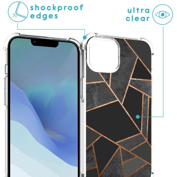 imoshion Design Hülle mit Band Apple iPhone 14 - Black Graphic