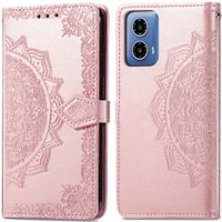 imoshion Mandala Klapphülle für das Motorola Moto G34 - Rose Gold