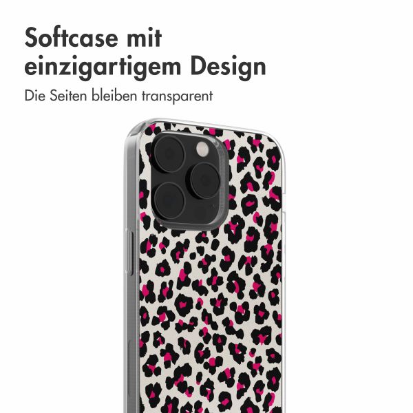 imoshion Design Hülle iPhone 14 - Leopard Pink