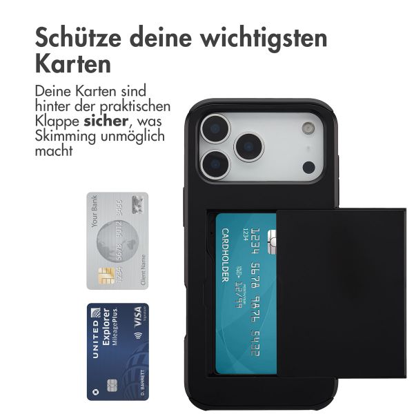 imoshion Backcover mit Kartenfach Apple iPhone 17 Pro Max - Schwarz