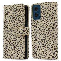 imoshion Design Klapphülle Motorola Moto G34 - Black And White Dots