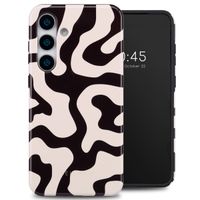 Selencia Vivid Tough Back Cover für das Samsung Galaxy S25 Plus - Art Wave Black