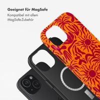 Selencia Vivid Tough Back Cover mit MagSafe für das iPhone 15 - Tropical Vibes Apricot