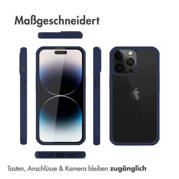 Accezz 360° Rundumschutzhülle für das iPhone 14 Pro - Blau