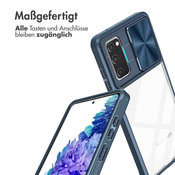 imoshion Back Cover mit Kameraschieber für das Samsung Galaxy S20 FE - Dunkelblau