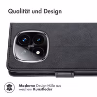 imoshion Luxuriöse Klapphülle Xiaomi Redmi Note 14 Pro (4G) - Schwarz