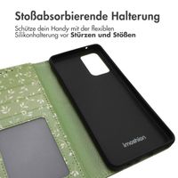 imoshion Design Klapphülle Samsung Galaxy A52(s) (5G/4G) - Green Flowers