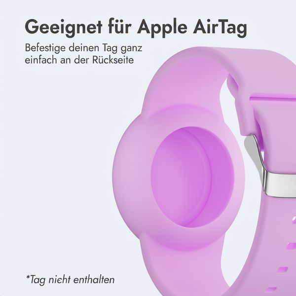 imoshion AirTag Kinderarmband - Halter für Apple AirTag - One Size - Light Purple