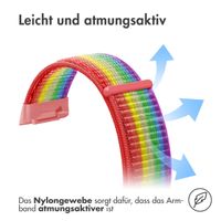 imoshion Nylonarmband für das  Fitbit Charge 5 - Größe L - Rainbow