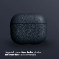 Accezz Echtes Leder Case Apple AirPods 3 - Dunkelblau