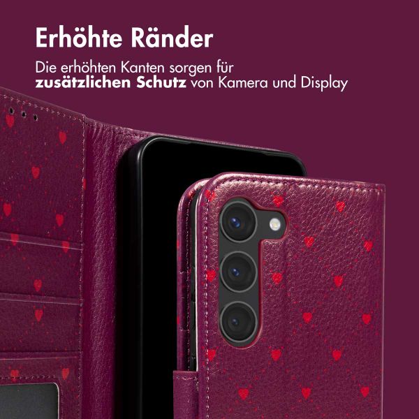 imoshion Design Klapphülle Samsung Galaxy S23 - Crush Check Coral Dust