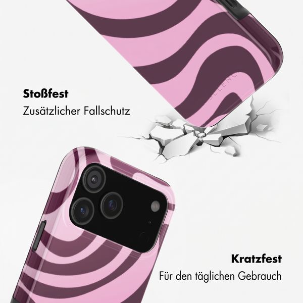 Selencia Vivid Rückabdeckung mit MagSafe Apple iPhone 18 Pro Max / 17 Pro Max - Wavy Swirl Pink Plum