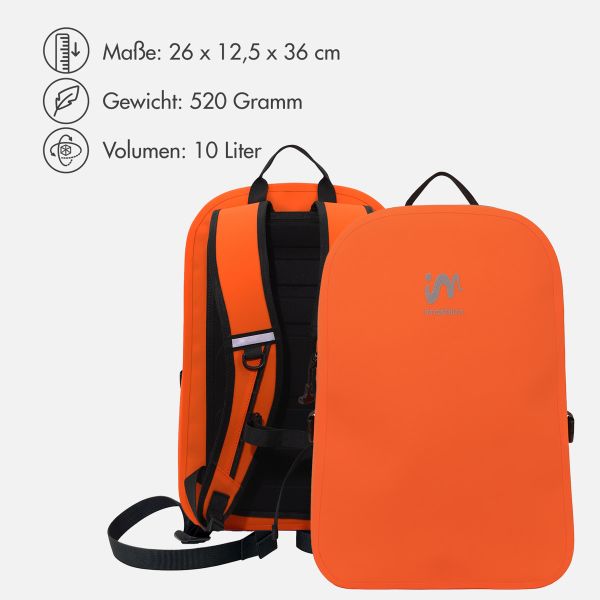 imoshion Air-Tight Waterproof Rucksack 10L - Small - Apricot Crush Orange