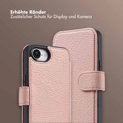 Selencia Riva Bookcase mit MagSafe und Handgelenkband Apple iPhone 16e - Old Pink