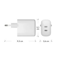 dbramante1928 re-charge | Netzteil - 2x USB-C 30 Watt - Weiß