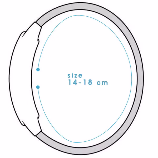 imoshion Silikonband für das  Fitbit Versa 4/ 3 / Sense (2) - Schwarz
