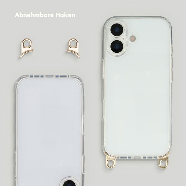 Selencia Backcover mit abnehmbaren Haken Apple iPhone 17 - Transparent