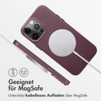 Accezz MagSafe Leather Backcover Apple iPhone 14 Pro Max - Heath Purple