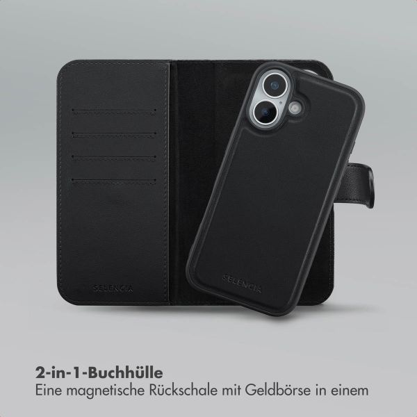 Selencia Olyn Abnehmbare Bookcase mit MagSafe Apple iPhone 17 - Schwarz
