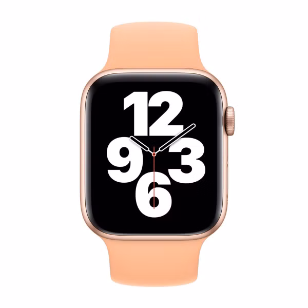 Apple Silikon Solo Loop für das  Apple Watch | 44/45/46/49 mm - Größe 6 - Cantaloupe
