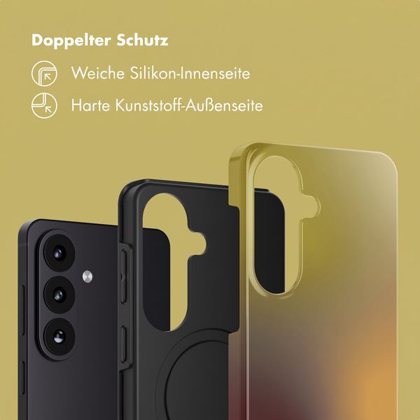 Selencia Vivid Rückabdeckung mit MagSafe Samsung Galaxy S26 FE - Gradient Olive Dust