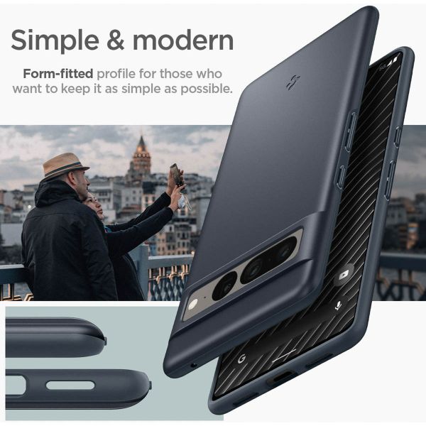 Spigen Thin Fit™ Hardcase für das Google Pixel 7 Pro - Metal Slate