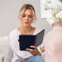 imoshion Vegan Leather Klapphülle Kobo Clara HD - Dunkelblau