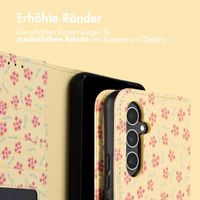 imoshion Design Klapphülle Samsung Galaxy A55 - Sunny Yellow Petite Flowers