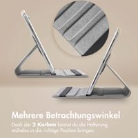 imoshion 360° drehbare Klapphülle Apple iPad 11 (2025) 11 Zoll A16 / iPad 10 (2022) 10.9 Zoll - Grau
