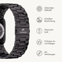 imoshion Edelstahlarmband für Apple Watch | 44/45/46/49 mm - Schwarz