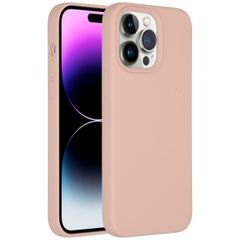 Accezz Liquid Silikoncase für das iPhone 14 Pro Max - Rosa