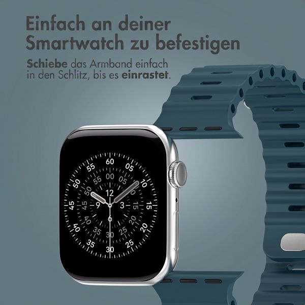 Accezz Ocean Armband für Apple Watch | 38/40/41/42 mm - Abyss Blue