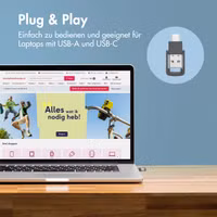 Accezz Präsentations-Klicker - Presenter mit Laserpointer - Schwarz