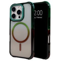 Selencia Gradient MagSafe Back Cover Apple iPhone 16 Pro - Grün / Braun